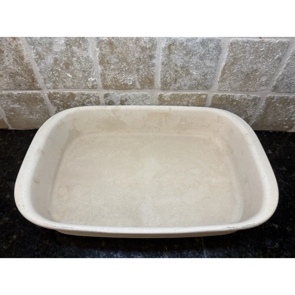Pampered‎ Chef 9x13 Baker Stone Pan Rectangle Casserole Lasagna Pan